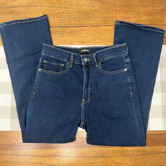 EXPRESS cropped high rise Jeans - Picture 1 of 4